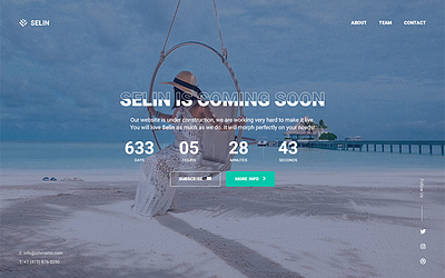 Selin - Creative Coming Soon WordPress Plugin wordpress