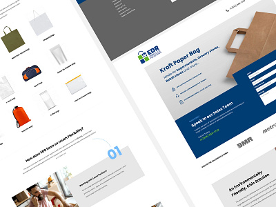 Packaging Company Landing Page Designs graphic design ui webdesign