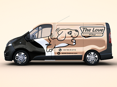 Branding animals art brand identity branding business card combination mark creative design designer dogs logo fun design graphic design illustration logo logodesigner logos pets logo playful design van wrap vector