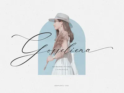 Gosseliena - Handwritten Signature Font cursive fonts display fonts handwriting fonts handwritten playfull typeface wedding fonts