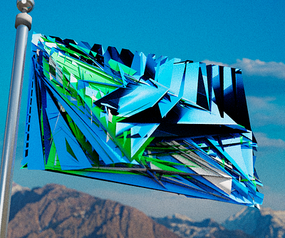 Shard flag 3d