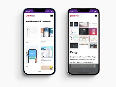 Launchcode Website clean company website design mobile offering portfolio previous projects project page react responsive service service page simple sketch tech company ui ux website what we do