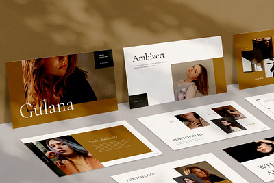 Gulana Powerpoint abstract agency branding business catalog concept creative design ebook fashion gulana powerpoint illustration layout minimalist moodboard pitchdeck portfolio powerpoint ui vector