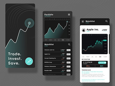 Trading & Investing App Design - Crypto app app design bored ape brand branding clean coinbase concept crypto design inspiration investing minimalistic modern nft robinhood stocks trading ui ux