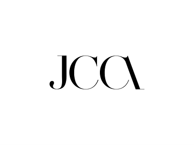 JCCA branding concept custom font design lettering logo minimal type typography vector