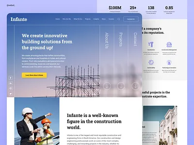 Construction Company Website Design branding creative design graphic design ui webdesign website