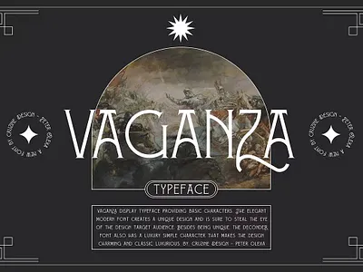 Vaganza - Vintage Serif Font calligraphy display display font display fonts font fonts handpicked lettering ligature ligatures modern font modern fonts popular sans serif script serif type type design typeface typography