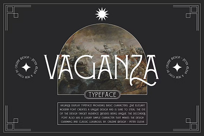 Vaganza - Vintage Serif Font calligraphy display display font display fonts font fonts handpicked lettering ligature ligatures modern font modern fonts popular sans serif script serif type type design typeface typography
