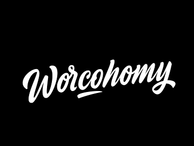 Worcohomy calligraphy font lettering logo logotype typography