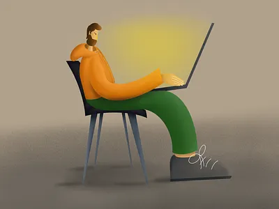 Work Hard art artwork drawing illustration illustrator procreate