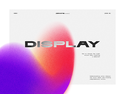 {GRAINS.studio} — HOME PAGE concept design grid landing light mesh gradient studio trends typography ui