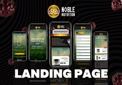 Mobile Landing Page mobile ui website