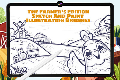 The Farmer’s: Procreate Brushes book brush brush set brushes bundle drawing farmer farmers illustration illustrator kids palettes photoshop playful procreate procreate art procreate brush procreate brushes procreate illustration sketching