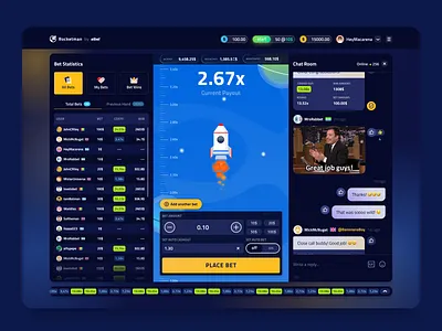 Rocketman - v1 bet betting bright color design game gradient graphic design illustration ui vector
