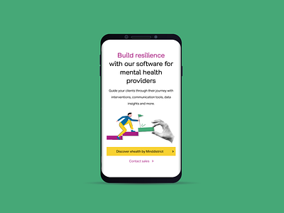 Minddistrict on Mobile branding graphic design mobile ui ui design webdesign
