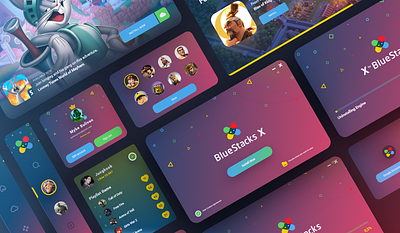 BlueStacks X design interface ui