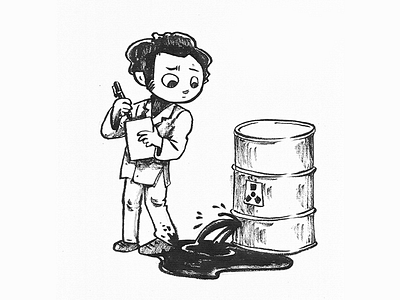 Radioactive illustration