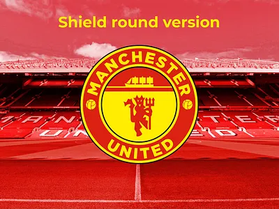 Manchester United - Shield round version branding design diseño graphic design logo