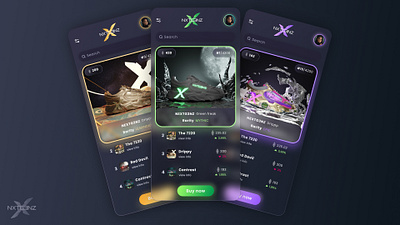 NFT project / mobile app app crypto design designer mobile nft ui user interface