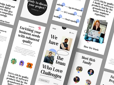 rich.pk Responsive brand visualization branding creative website digital market graphic design hero section landing page responsive wwebsite rich technologies rich.pk software house team section uiux vector website website responsiveness