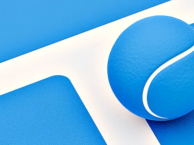 Padel sport visual detail 3d illustration 3d visualization art direction blender3d blue branding decathlon logo design padel play sports