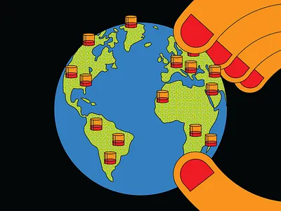 Rye Whiskey Goes Global alcohol globe illustration liquor map rocks rye scotch whiskey world