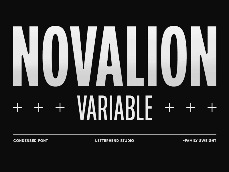 Novalion - Condensed Variable Font freebies sophisticated font