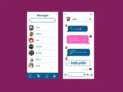 Direct messaging app dailyui directmessaging
