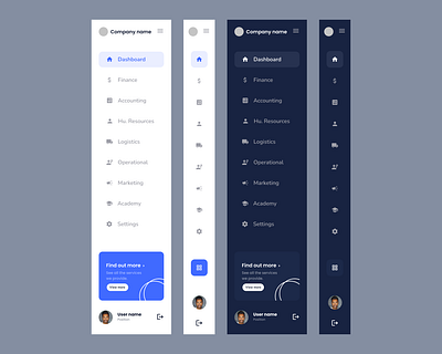 Simple sidebar. figma ui ux