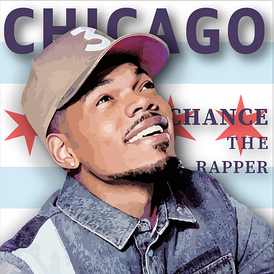 Chance The Rapper Album Cover Concept album albumcover chance design graphic design illustration illustrator music typography vector