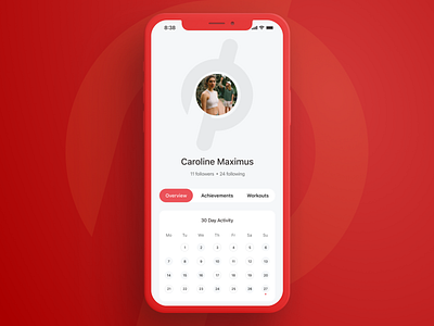 Peloton User Profile dailyui design peloton profile ui user profile ux