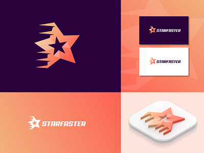 STARFASTER LOGO DESIGN | Star Logo Concept for Sale ;) best logo brand identity branding branding logo creative logo crypto logo design fast logo faster logo illustration logo logo branding minimalist logo modern logo star star logo start logo design tech logo ui