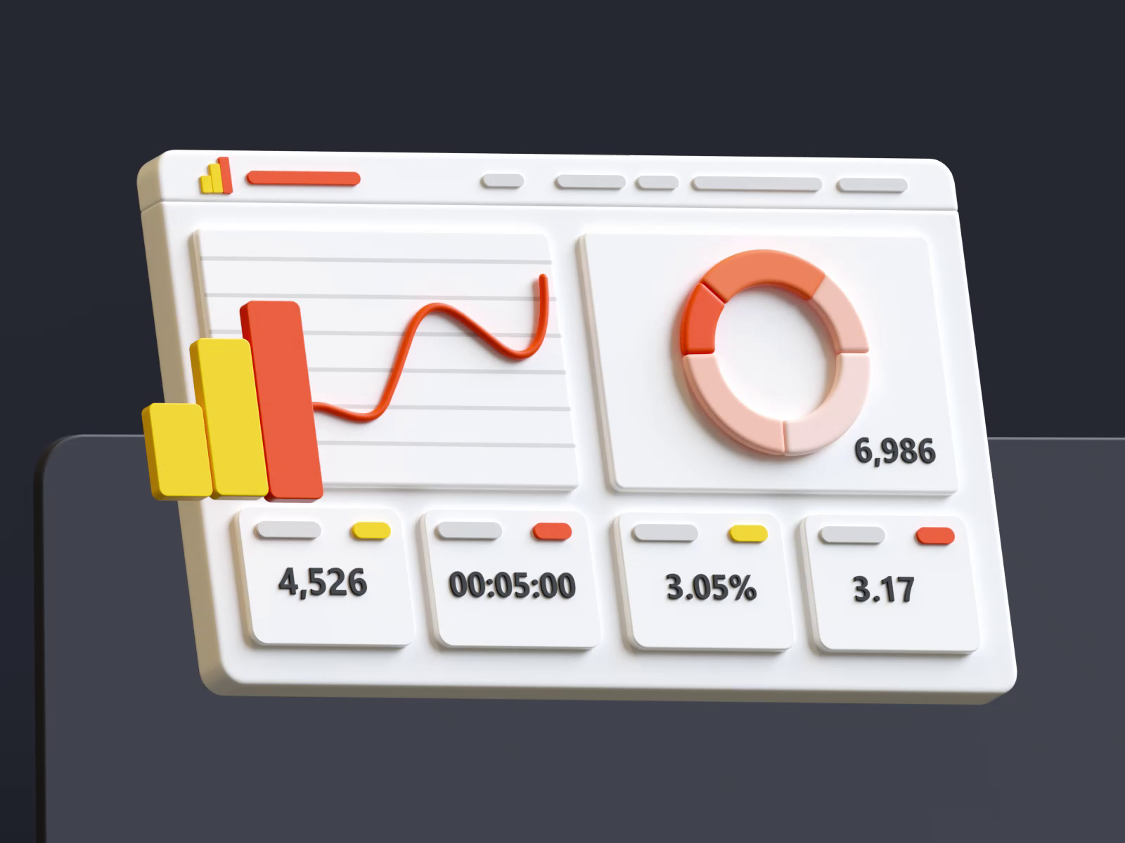3D Dashboard Animation by Vedant Hegde on Dribbble