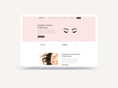 Beauty Salon Website: Design + Writing + Strategy + SEO beauty parlour beauty salon beauty salon website branding copywriting health beauty website