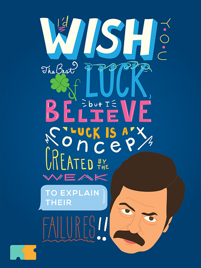 Ron Swanson Quote adobe adobe illustrator design digital painting graphic design illustration illustrator parks and rec ron swanson vector