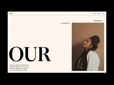Our collection branding design ecommerce fashion header minimal shop typography ui ux web webshop