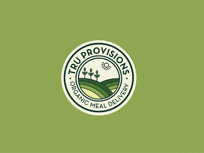 TruProvisions | Brand Identity Concept 03 branding circle circlelogo food food logo foodlogo graphic design green greenlogo logo logomark organic organicbrand organiclogo