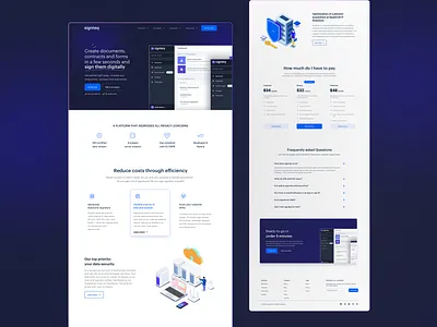 Signing Documents figma minimalist ui ux web