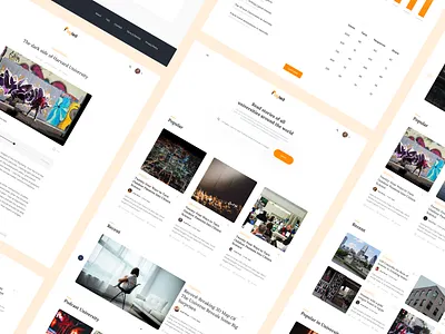 Pogled - Platform to Share Article for Student app blog ui ux web app web design website
