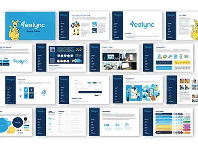Brand Guidelines for Realync branding graphic design layout
