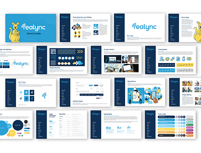 Brand Guidelines for Realync branding graphic design layout