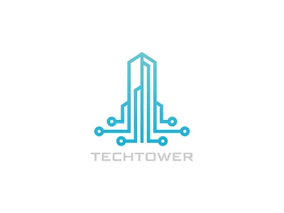 Real estate Technologies Logo Design 3ab2ou blue house logo real estate smart tech vector design