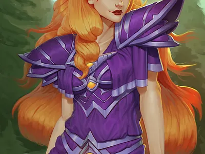 Blood Elf Mage Commission character design concept art video game