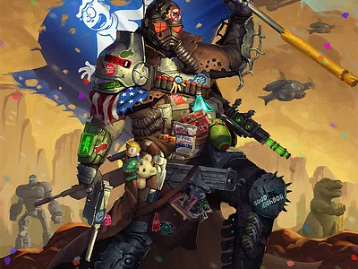 300 Hours of Fallout character design concept art game art illustration video game