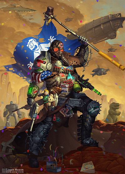 300 Hours of Fallout character design concept art game art illustration video game