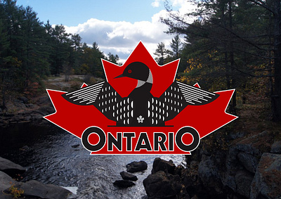 Ontario brand branding canada design graphic design identity logo loon ontario province travel ui visual