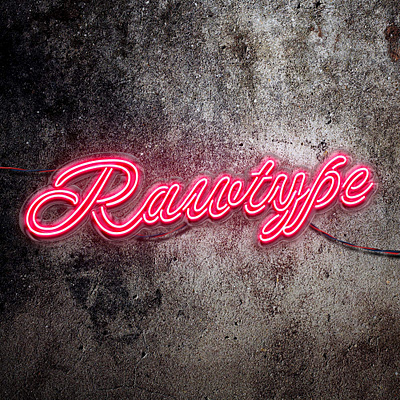 Rawtype Neon Style design handmade handwriting hanoi illustration logo neon rawtype type typography vietnam