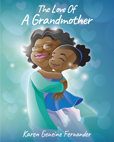 Grandmother's love book cover character design children illustration mascot design vector