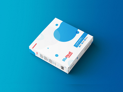 Blu Heat Packaging Design | Social Media Design awesome brand design facebook illustration label label design latest logo minimal modren package packaging packaging design packagingpro patch post product social media ads trending