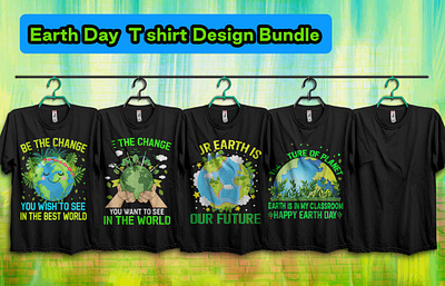 🌍🌎 Earth Day T Shirt Design Bundle 🌍🌎